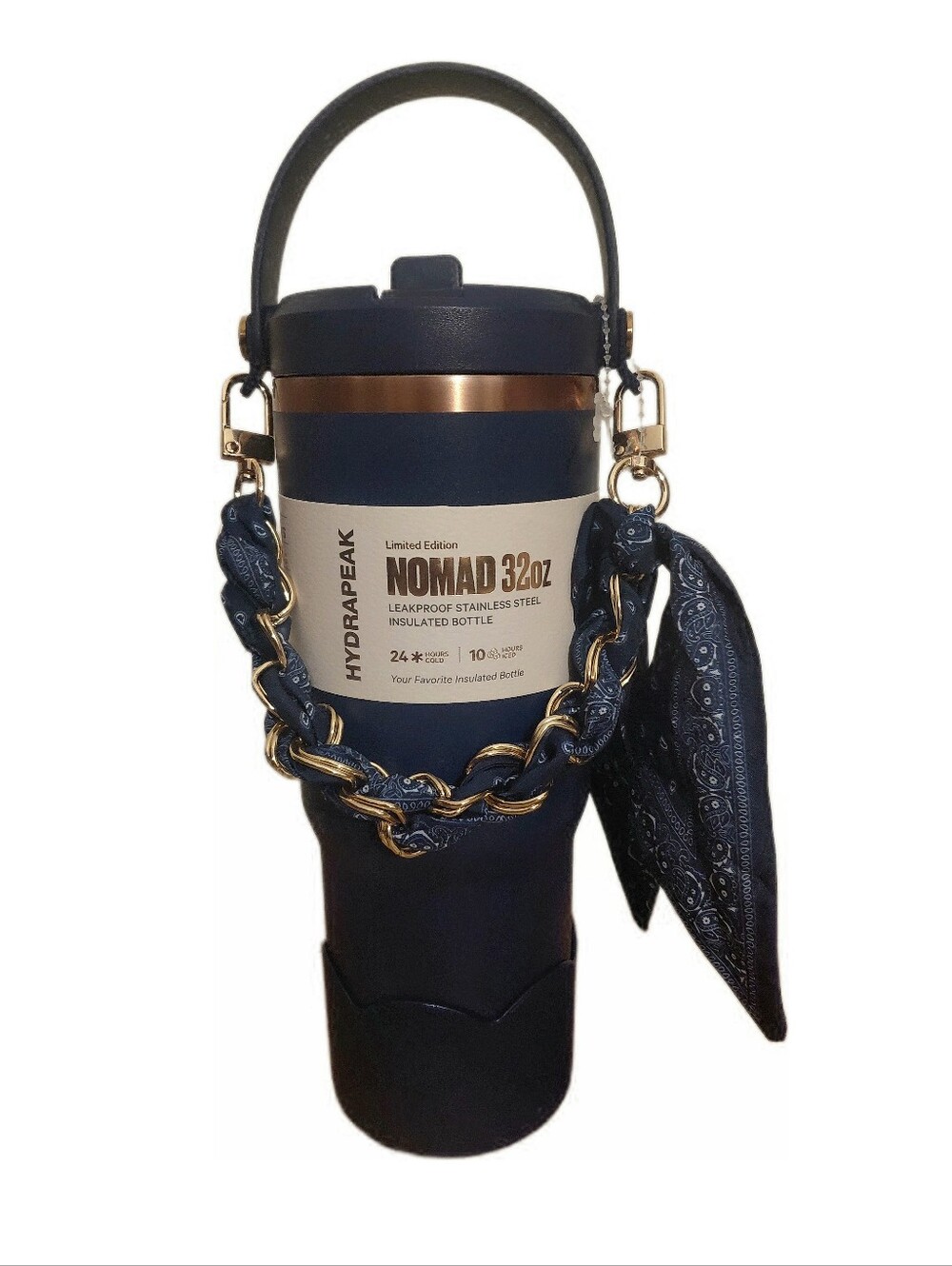 Hydrapeak Limited Edition Nomad Scarf Wrapped Chain 32oz Insulated Water Bottle